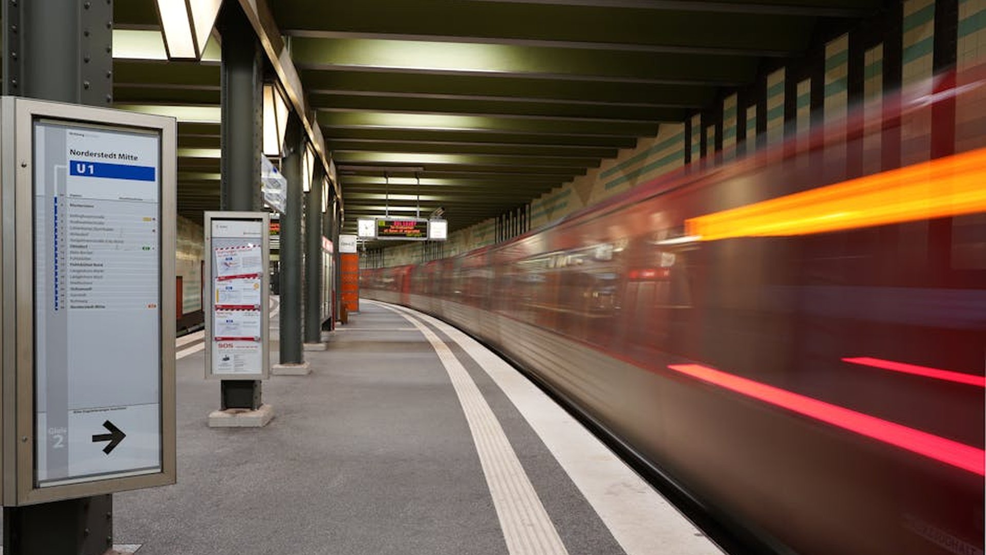 Shanghai metro station platform clean modern train